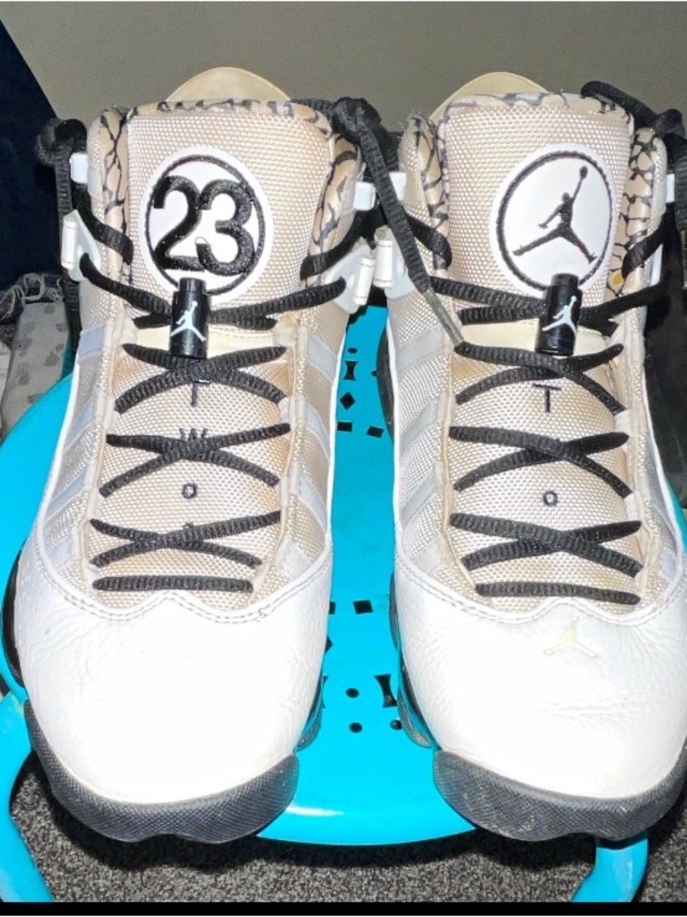 Jordan Air Jordan 6 Rings White/Black Mid Top Men's Size 7.5M